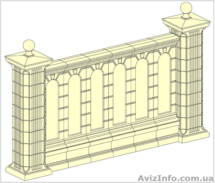 Межколонные секции, забор Кировоград - <ro>Изображение</ro><ru>Изображение</ru> #1, <ru>Объявление</ru> #714918