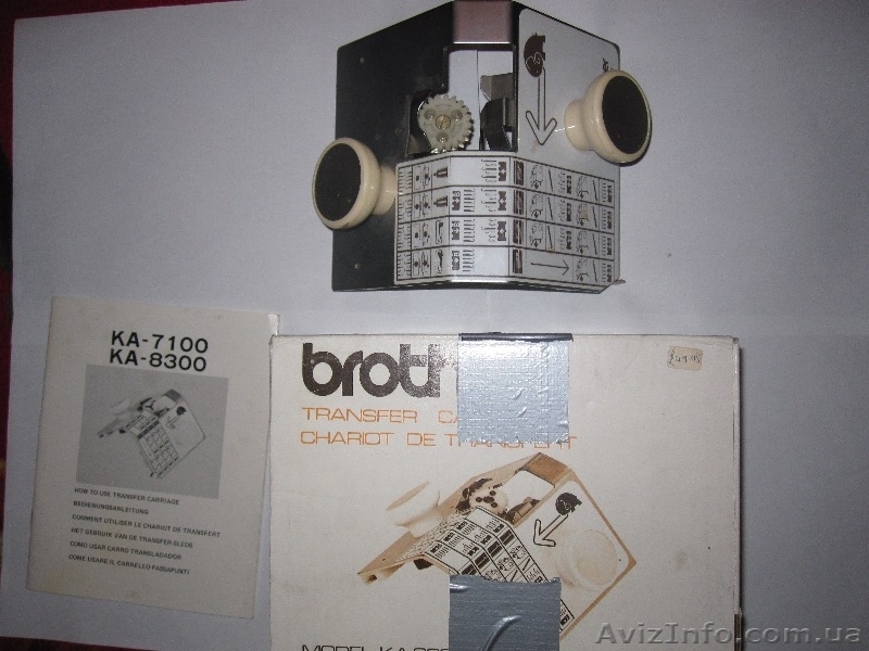 Трансферная каретка BROTHER KA 8300 - <ro>Изображение</ro><ru>Изображение</ru> #1, <ru>Объявление</ru> #805124