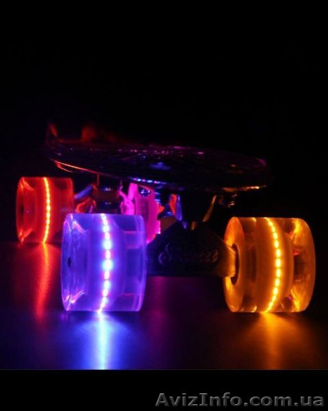 Penny Board (Пенни борд) Flash Wheels: 5 цветов - <ro>Изображение</ro><ru>Изображение</ru> #1, <ru>Объявление</ru> #1416044