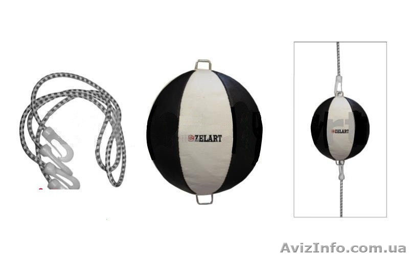 Боксерская груша на растяжках пневматическая/пневмогруша Zelart, кожа  - <ro>Изображение</ro><ru>Изображение</ru> #1, <ru>Объявление</ru> #1458728