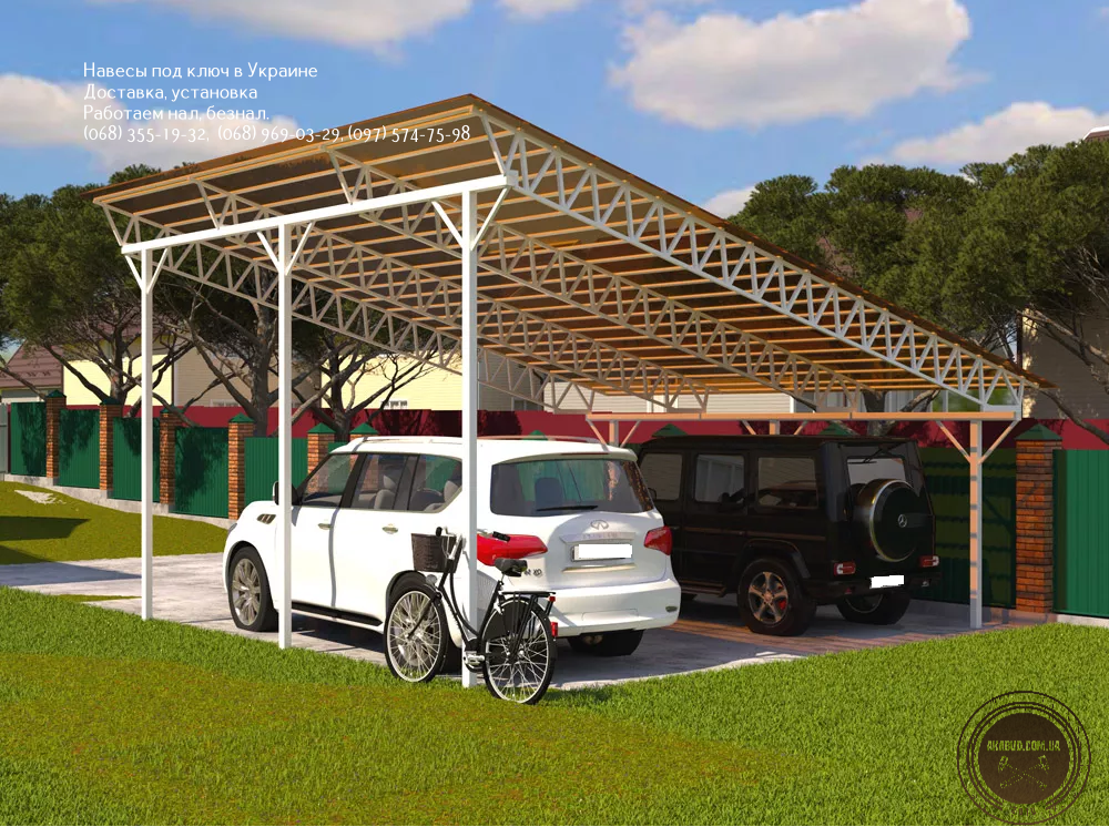 Любые виды навесов из поликарбоната, профнастила и металлочерепицы - <ro>Изображение</ro><ru>Изображение</ru> #1, <ru>Объявление</ru> #1729459