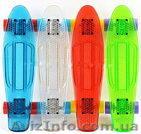 Penny Board прозрачный белый - <ro>Изображение</ro><ru>Изображение</ru> #1, <ru>Объявление</ru> #1246938