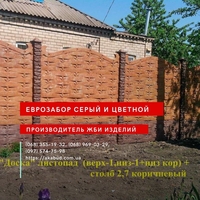 Глянсові огорожі. Європаркан Мармур з бетону. Євроогорожа Граніліт  - <ro>Изображение</ro><ru>Изображение</ru> #6, <ru>Объявление</ru> #1726830