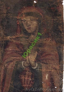 Католическая икона на холсте.  Очень интересная , но требующая реставрации !!!   - <ro>Изображение</ro><ru>Изображение</ru> #1, <ru>Объявление</ru> #170611