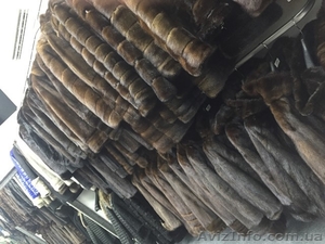 Жилетка из песца темно серая