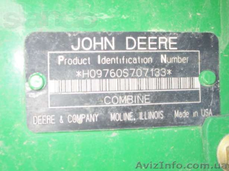 Комбайн John Deere 9760 STS - <ro>Изображение</ro><ru>Изображение</ru> #6, <ru>Объявление</ru> #1065652