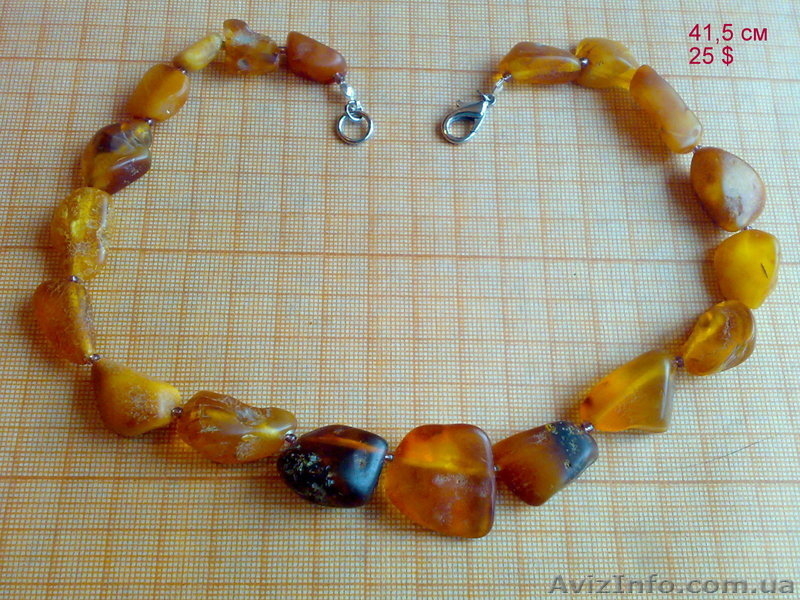 Лечебные бусы из слегка шлифованного янтаря - <ro>Изображение</ro><ru>Изображение</ru> #3, <ru>Объявление</ru> #934433