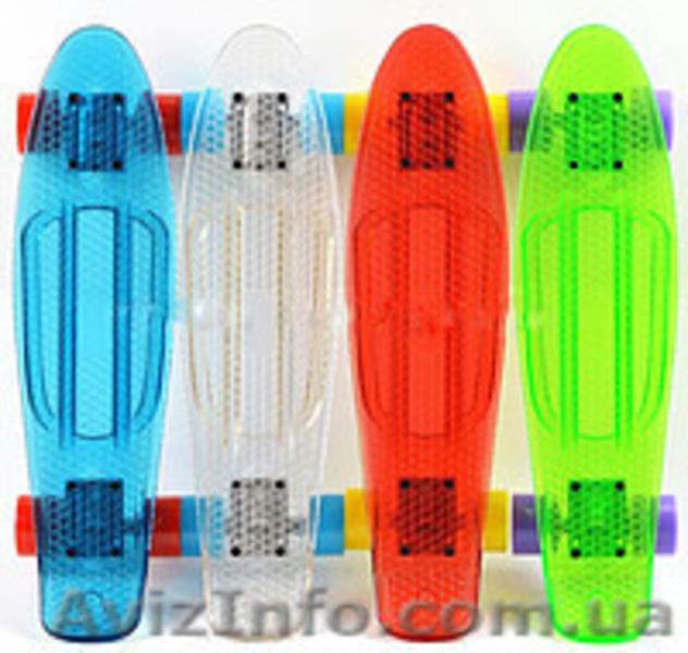 Penny Board прозрачный белый - <ro>Изображение</ro><ru>Изображение</ru> #1, <ru>Объявление</ru> #1246938