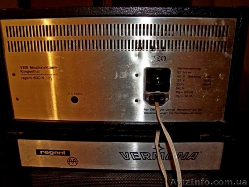 Легендарный эстрадный усилитель Vermona "Regent-600n" - <ro>Изображение</ro><ru>Изображение</ru> #3, <ru>Объявление</ru> #1610743