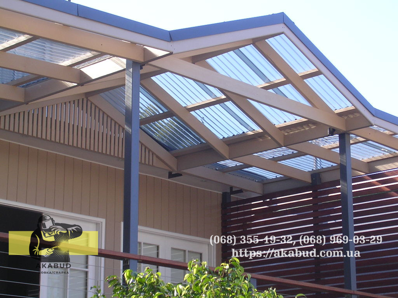 Навіси із профільованого полікарбонату. Ворота із профліста - <ro>Изображение</ro><ru>Изображение</ru> #3, <ru>Объявление</ru> #1730634