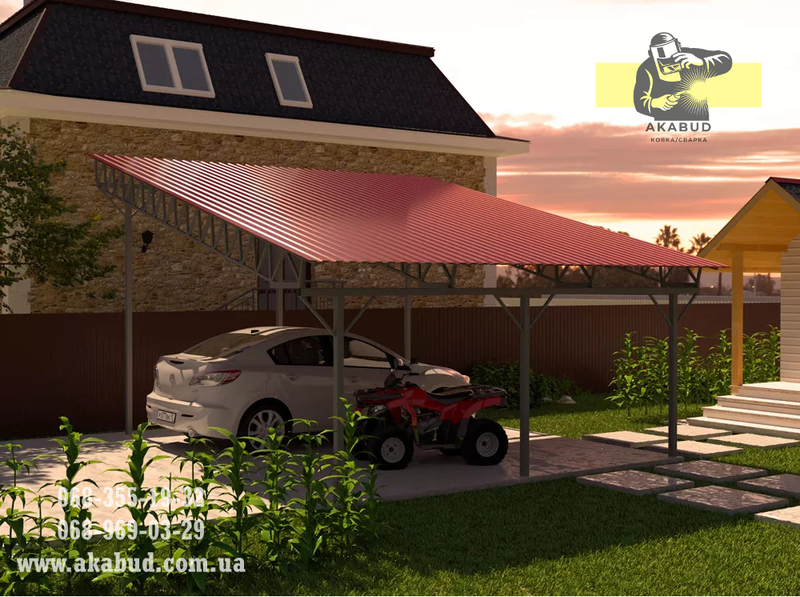 Навіс для автомобіля. Навіс для авто. Розпашні ворота - <ro>Изображение</ro><ru>Изображение</ru> #6, <ru>Объявление</ru> #1742899