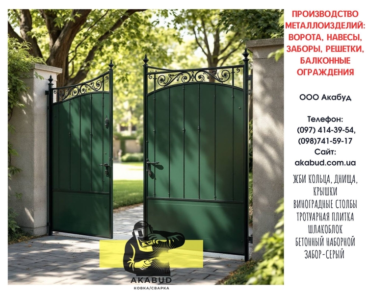 Паркани з профлиста, навіси, ворота відкатні - <ro>Изображение</ro><ru>Изображение</ru> #4, <ru>Объявление</ru> #1748369